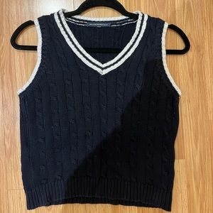 brandy melville navy blue sweater vest